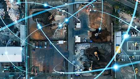 ICT施工支援の作業風景